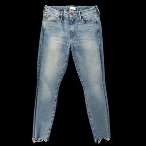 Mother skinny jeans The looker Ankle Fray size 30 light wash